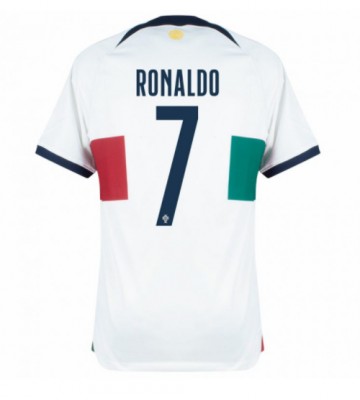Portugal Cristiano Ronaldo #7 Bortatröja VM 2022 Korta ärmar